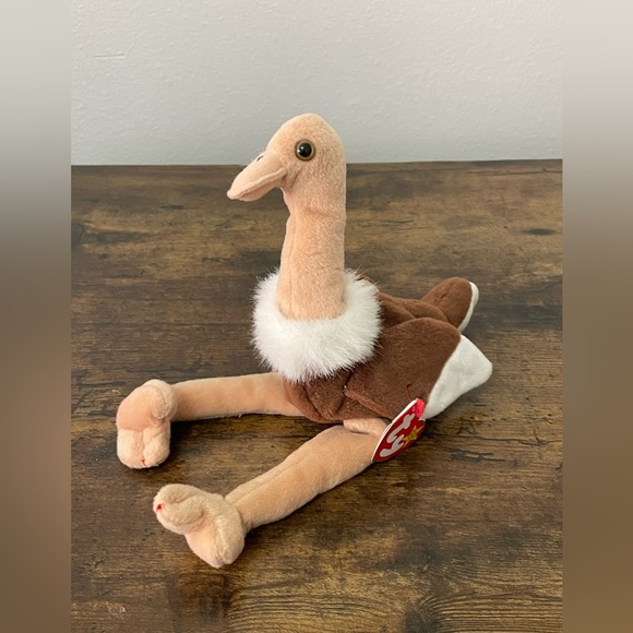 Ty Beanie Baby * Stretch the Ostrich * Date of birth: September 21, 1997 * - Picture 4 of 7